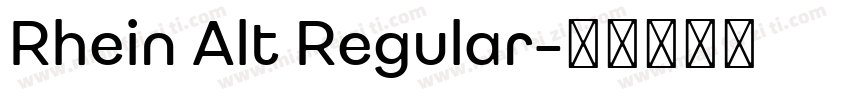 Rhein Alt Regular字体转换